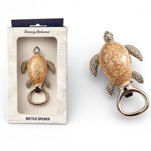 Tommy Bahama Turtle Seashell Bottle Opener Coastal Barware Beach House Decor New